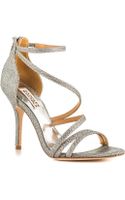 badgley mischka silver flats