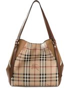 Burberry London House Check Tote Bag - Lyst