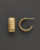 John Hardy Bedeg 18K Yellow Gold Small Wide Hoop Earrings - Lyst