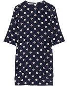 Equipment Aubrey Polka-Dot Washed-Silk Dress - Lyst