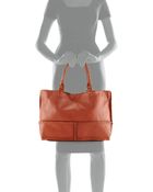 Linea Pelle Nico Studded Leather East-West Tote Bag - Lyst