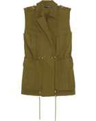 Balmain Cotton-Gabardine Vest - Lyst
