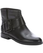 Sigerson Morrison Black Leather 'Suna' Ankle Boots - Lyst