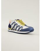 Dolce & Gabbana Striped Sneakers - Lyst