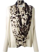 Blumarine Printed Silk Insert Top - Lyst
