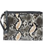 Nine West Python Print Wristy Clutch - Lyst