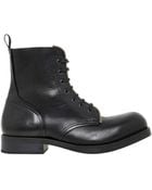 Alexander McQueen Zipped Calf Leather Boots - Lyst