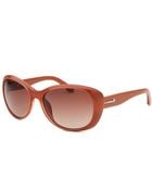 Calvin Klein Women'S Round Russet Sunglasses - Lyst