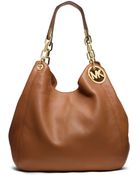 Michael Kors Fulton Leather Large Shoulder Bag - Lyst