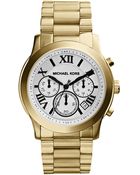 Michael Kors Cooper Gold-Tone Chronograph Watch - Lyst