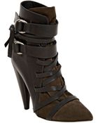 Isabel Marant 115Mm Royston Leather & Suede Boots - Lyst