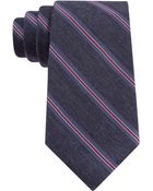 DKNY Supreme Stripe Slim Tie - Lyst