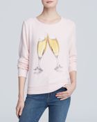 Wildfox Pullover - Rose Champagne Glass - Lyst