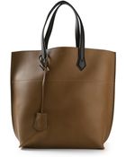 Fendi Leather Shopper - Lyst