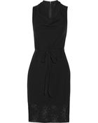 Vera Wang Wool-Blend Dress - Lyst