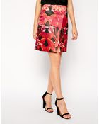Ted Baker Skirt In Jungle Orchid Print - Lyst