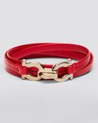 Ferragamo Quadruple Wrap Double Gancini Bracelet - Lyst