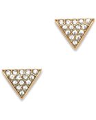 J.Crew Crystal Triangle Earrings - Lyst