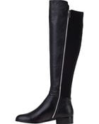 MICHAEL Michael Kors Bromley Flat Tall Boot Black Leather - Lyst