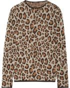 Balmain Leopard-printed Wool Sweater - Lyst