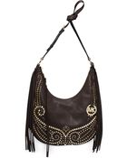 Michael Kors Michael Rhea Studded Medium Slouchy Shoulder - Lyst