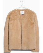 Mango Faux Fur Jacket - Lyst