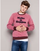 Pull&Bear Print Sweatshirt - Lyst