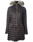 Peuterey Feather Down Racoon Fur Trim Coat - Lyst