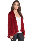 H Brand Emily Rabbit Fur Coat - Lyst