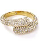 Michael Kors Pavé Bypass Ring - Lyst