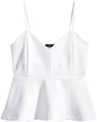 H&M Peplum Top - Lyst