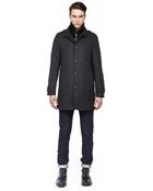 Mackage Eros Classic Charcoal Wool Coat - Lyst