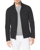Michael Kors Tech Fabric Zip Jacket - Lyst