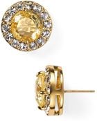 Kate Spade Basket Pave Stud Earrings - Lyst