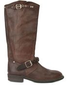 Golden Goose Deluxe Brand Buckled Riding Style Boots - Lyst