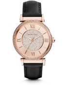 Michael Kors Catlin Pavé Rose Gold-Tone Watch - Lyst
