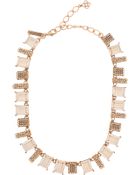 Oscar de la Renta Crystal Baguette Necklace - Lyst