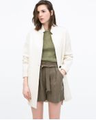 Zara Wool Coat - Lyst