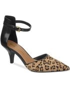 Franco Sarto Diamana Two Piece Ankle Strap Pumps - Lyst