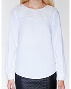 Pixie Market Ruffle Net Blouse - Lyst