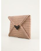 McQ by Alexander McQueen Textured Envelope Clutch - Lyst