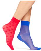 Pretty Polly Stars Stripes Americana Ankle Socks - Lyst