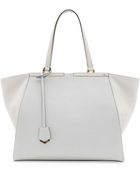 Fendi Troisjour Grande Leather Tote Bag - Lyst