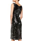 Milly Gemma Sleeveless Sequined Cocktail Dress - Lyst