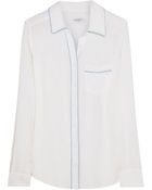 Equipment Brett Washed-Silk Top - Lyst