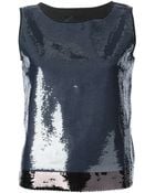 Philipp Plein Sequin Tank - Lyst