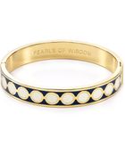 Kate Spade Pearls Of Wisdom Hinged Idiom Bangle - Lyst