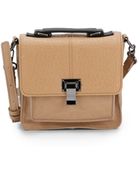 Saks Fifth Avenue Two-Tone Top Handle Shoulder Satchel - Lyst