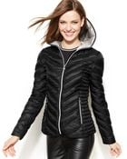Laundry By Shelli Segal Hooded Quilted Packable Puffer Coat - Lyst