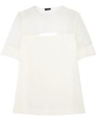 Joseph Alex Silk-Voile And Crepe Top - Lyst